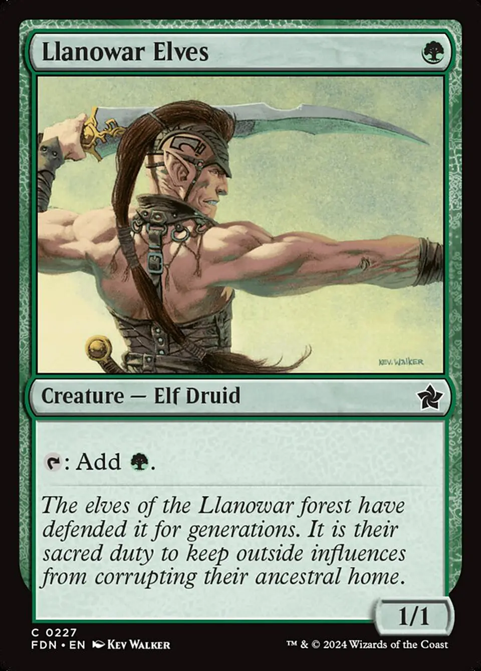 Llanowar Elves | Español | NM | FDN 1