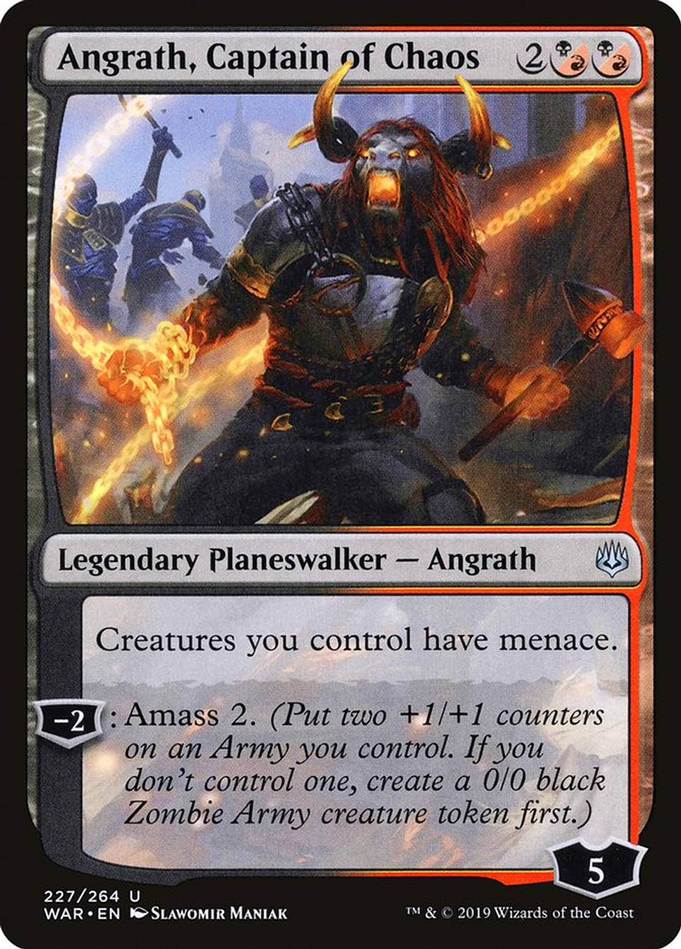 Angrath, Captain of Chaos | Inglés | NM | WAR 1