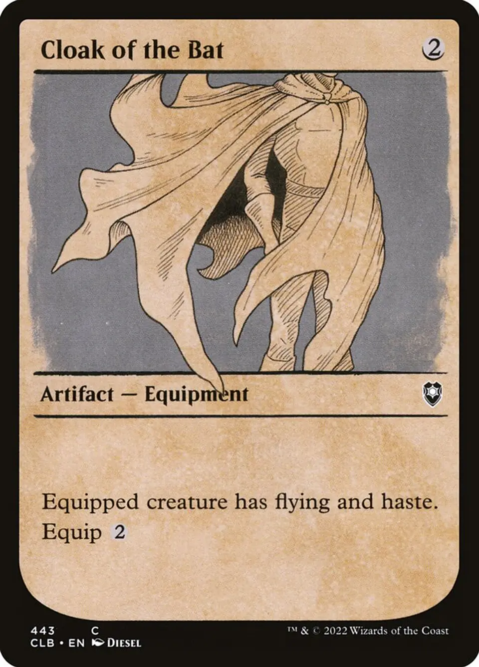 Cloak of the Bat (Showcase foil) | Inglés | NM | CLB 1