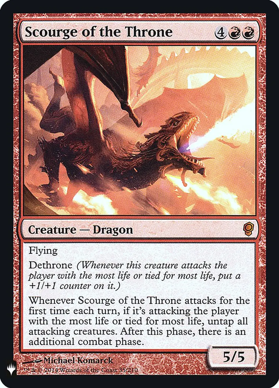 Scourge of the Throne (foil) | Inglés | NM | PLST 1