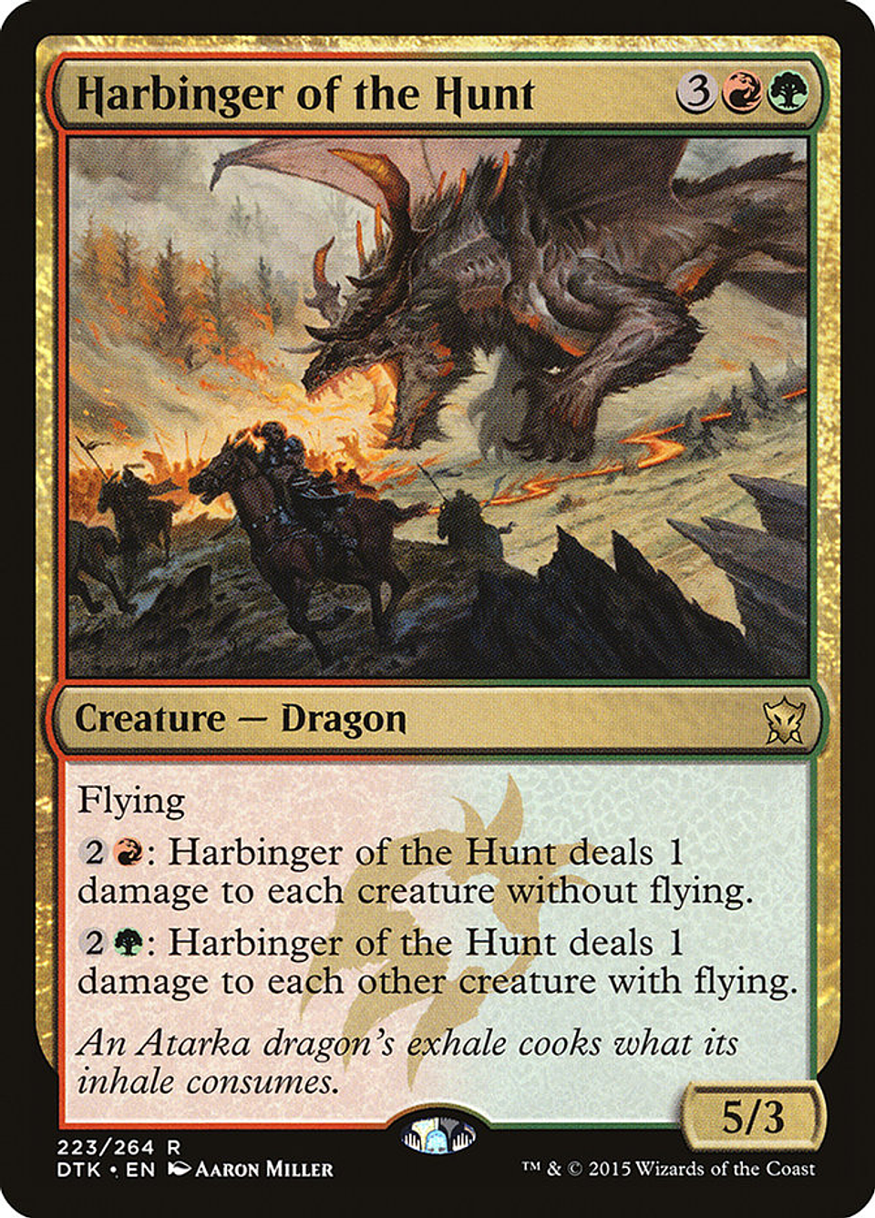Harbinger of the Hunt | Español | NM | DTK 1