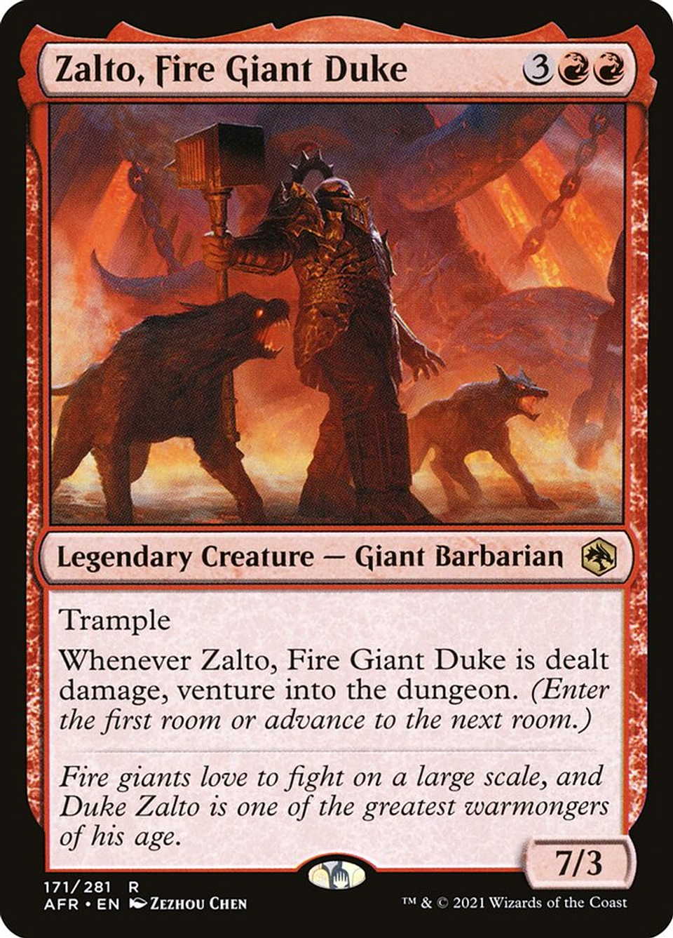 Zalto, Fire Giant Duke | Inglés | NM | AFR 1