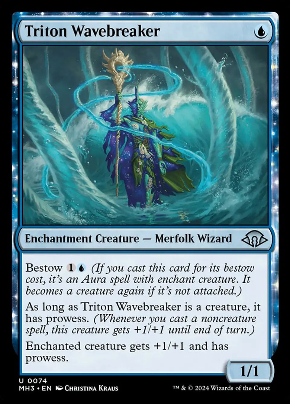 Triton Wavebreaker (foil) | Español | NM | MH3 1