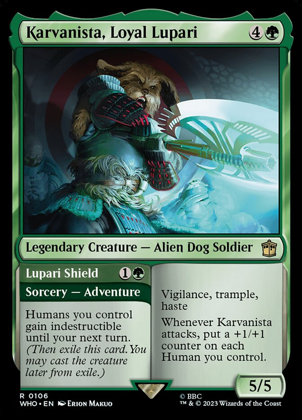 Karvanista, Loyal Lupari // Lupari Shield (foil) | Inglés | NM | WHO 1