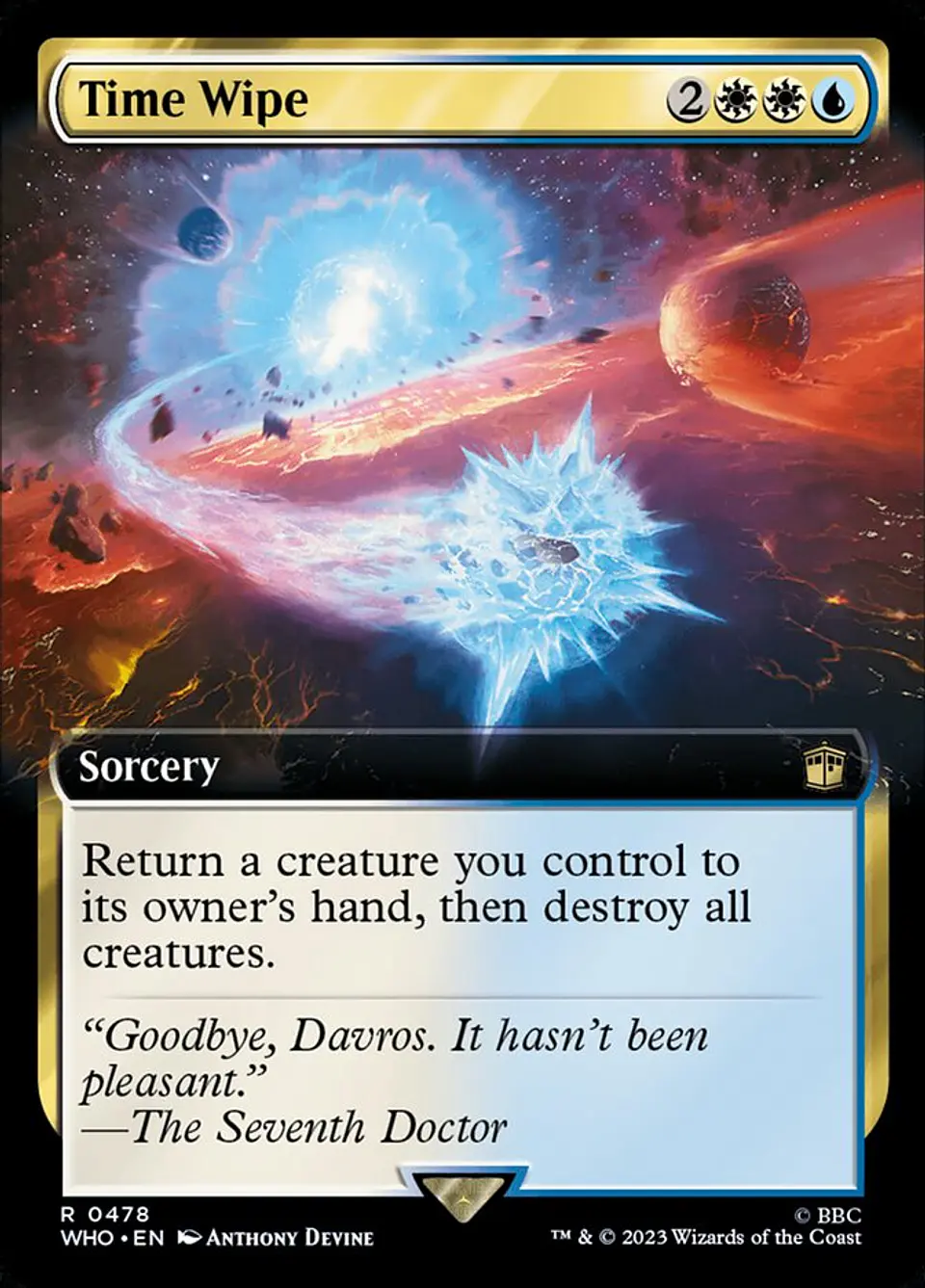 Time Wipe (Extended Art foil) | Inglés | NM | WHO 1