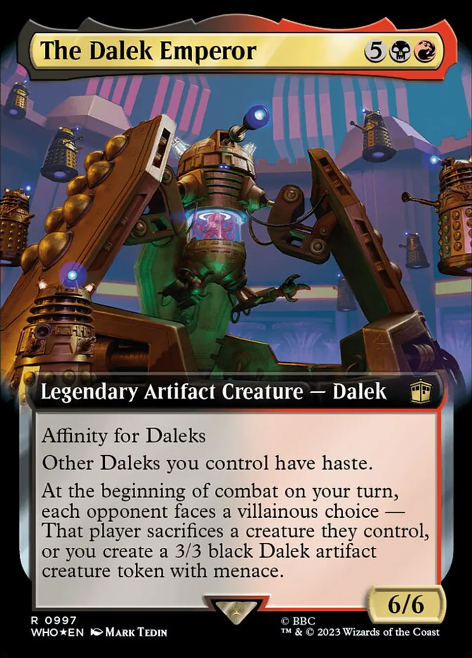 The Dalek Emperor (Extended Art foil) | Inglés | NM | WHO 1