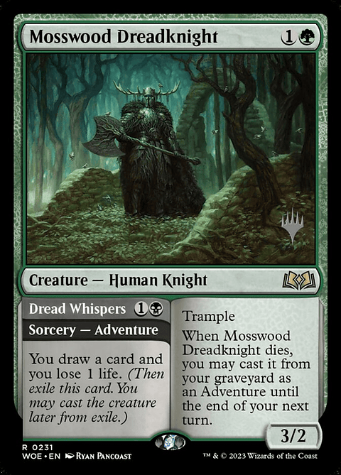Mosswood Dreadknight // Dread Whispers (foil) | Inglés | NM | PWOE