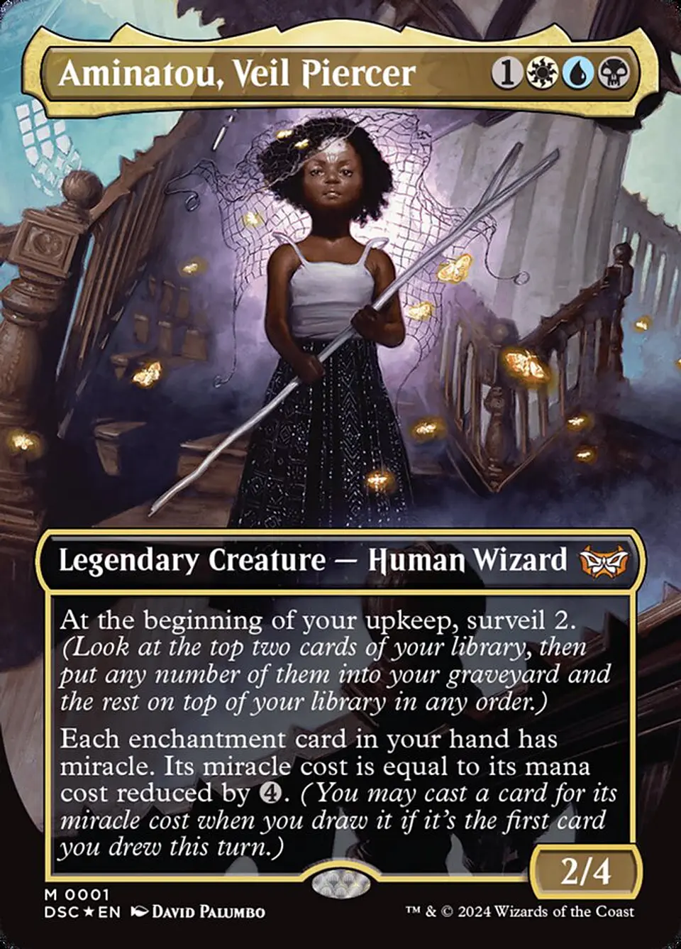 Aminatou, Veil Piercer (Borderless foil) | Inglés | NM | DSC 1