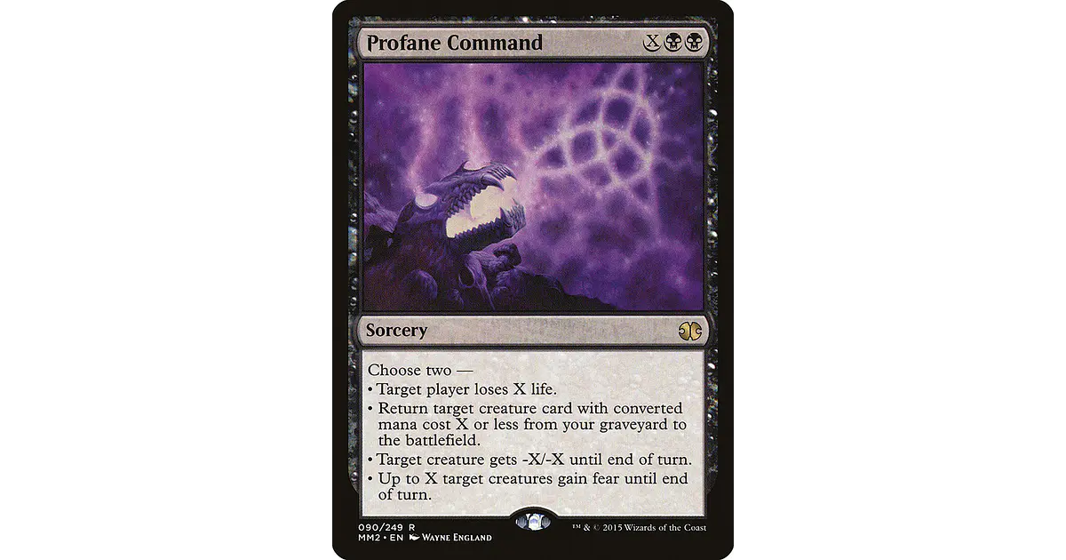Profane Command | Inglés | EX | MM2
