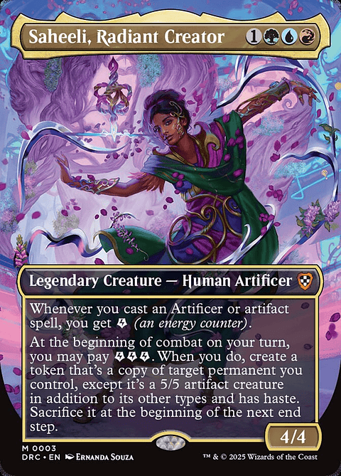 Saheeli, Radiant Creator (Borderless foil) | Inglés | NM | DRC
