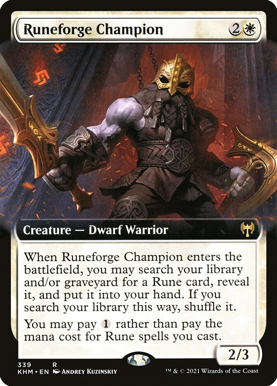 Runeforge Champion (Extended Art) | Inglés | NM | KHM 1