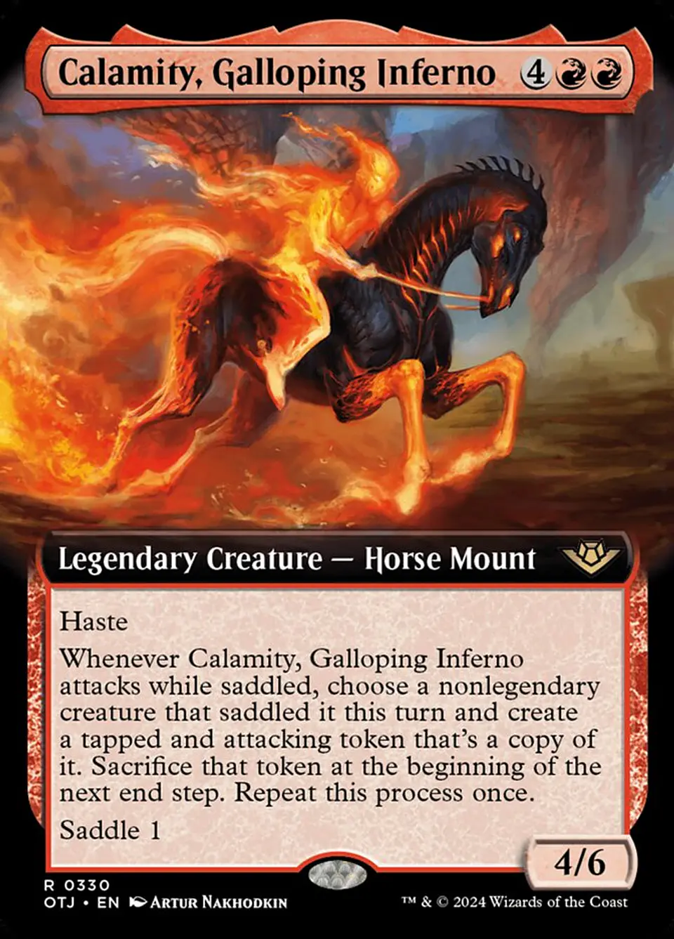 Calamity, Galloping Inferno (Extended Art) | Inglés | NM | OTJ 1