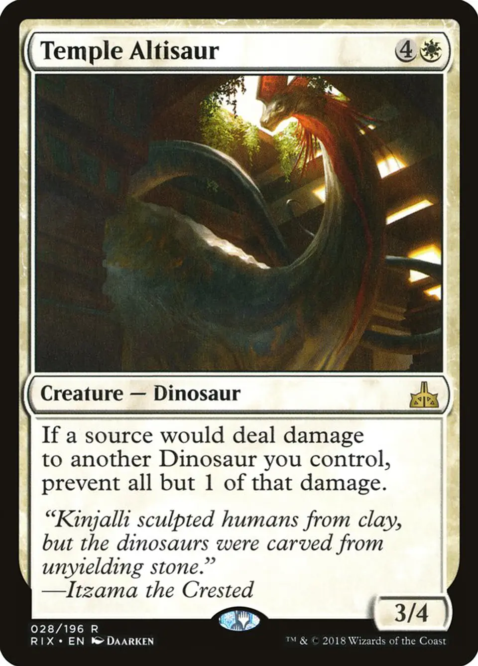 Temple Altisaur | Inglés | NM | RIX 1
