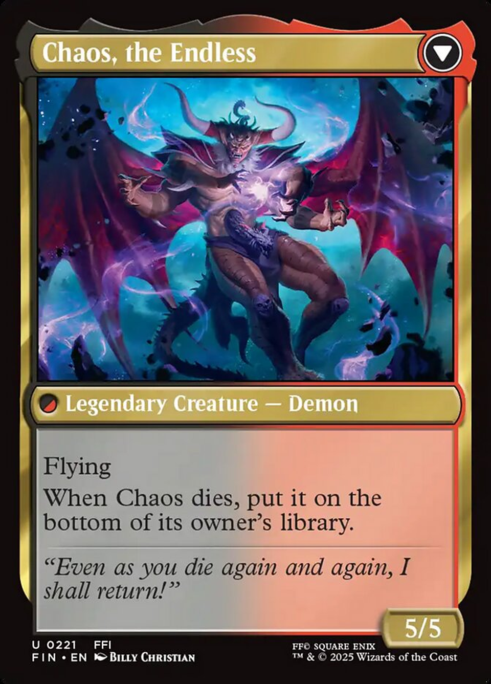 Garland, Knight of Cornelia // Chaos, the Endless | Inglés | NM | FIN 2