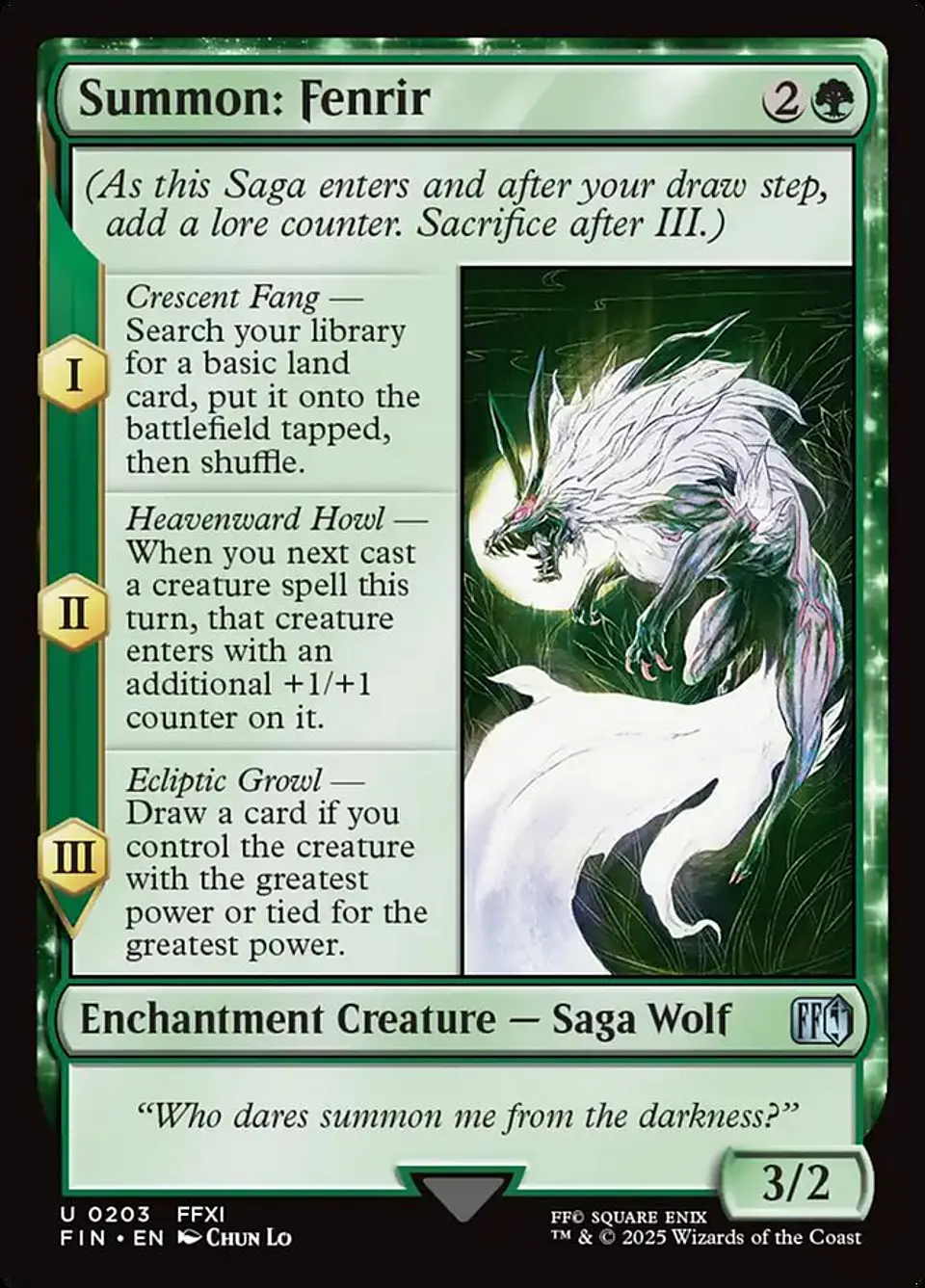 Summon: Fenrir (foil) | Inglés | NM | FIN 1