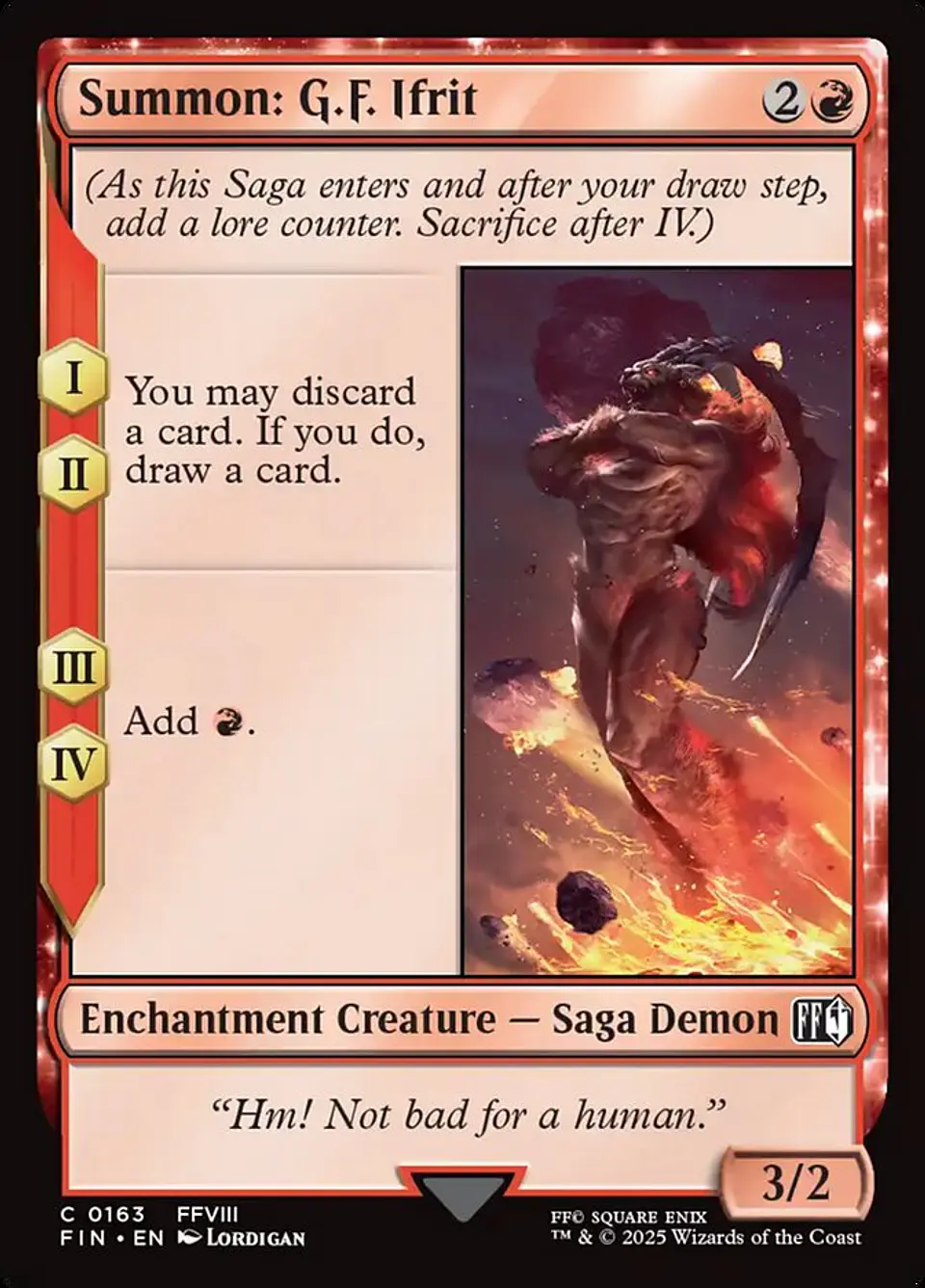 Summon: G.F. Ifrit (foil) | Inglés | NM | FIN 1
