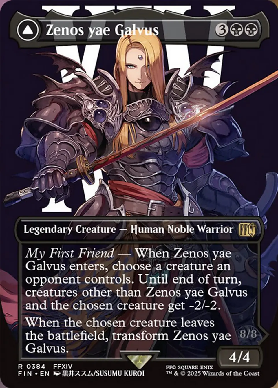 Zenos yae Galvus // Shinryu, Transcendent Rival (Borderless foil) | Español | NM | FIN 1