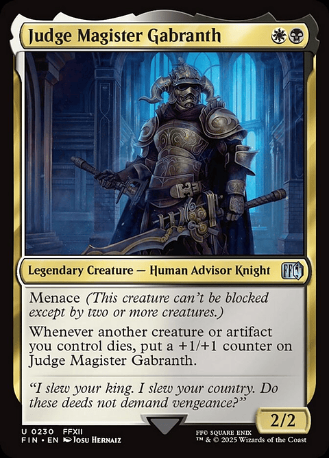 Judge Magister Gabranth | Inglés | NM | FIN