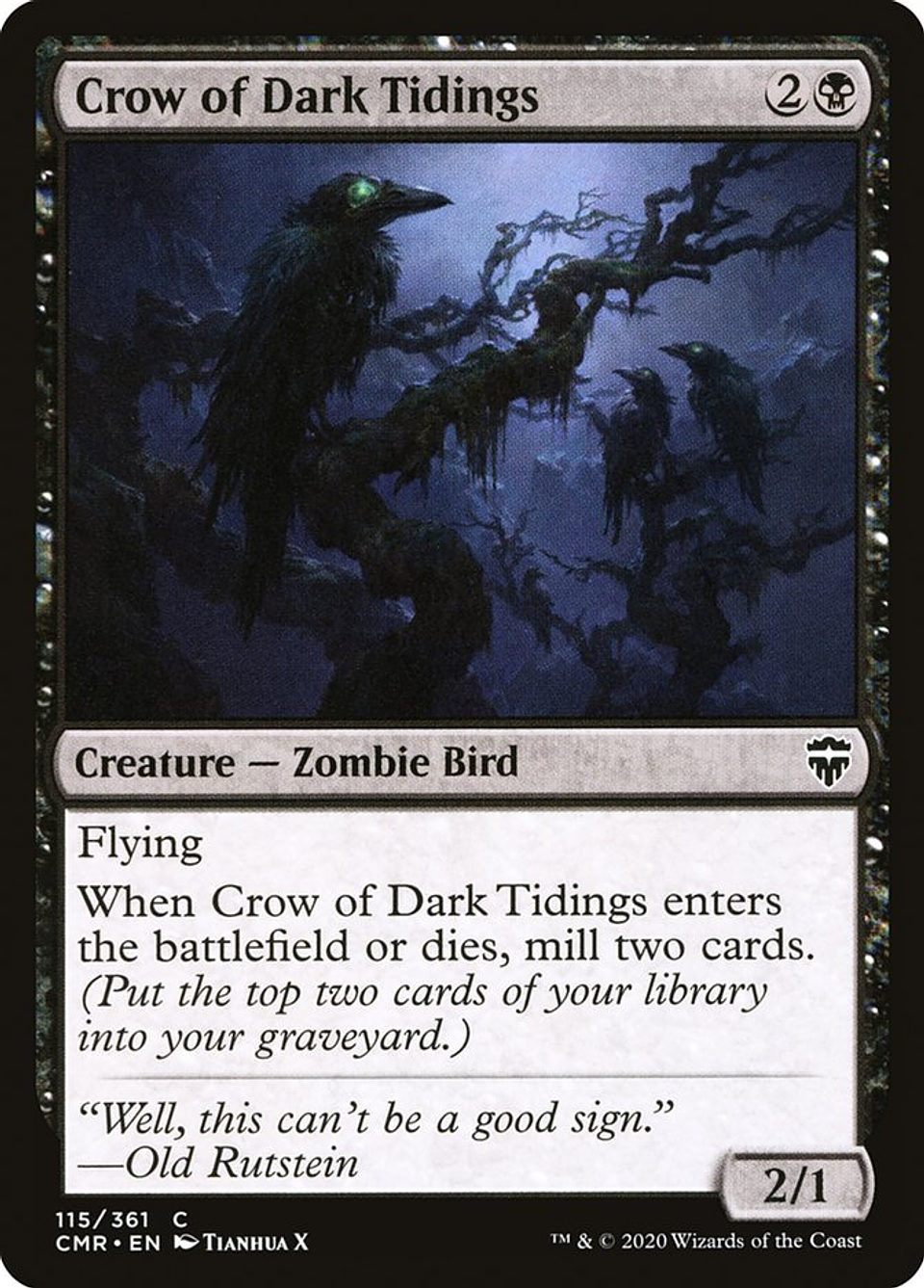 Crow of Dark Tidings | Español | NM | CMR 1