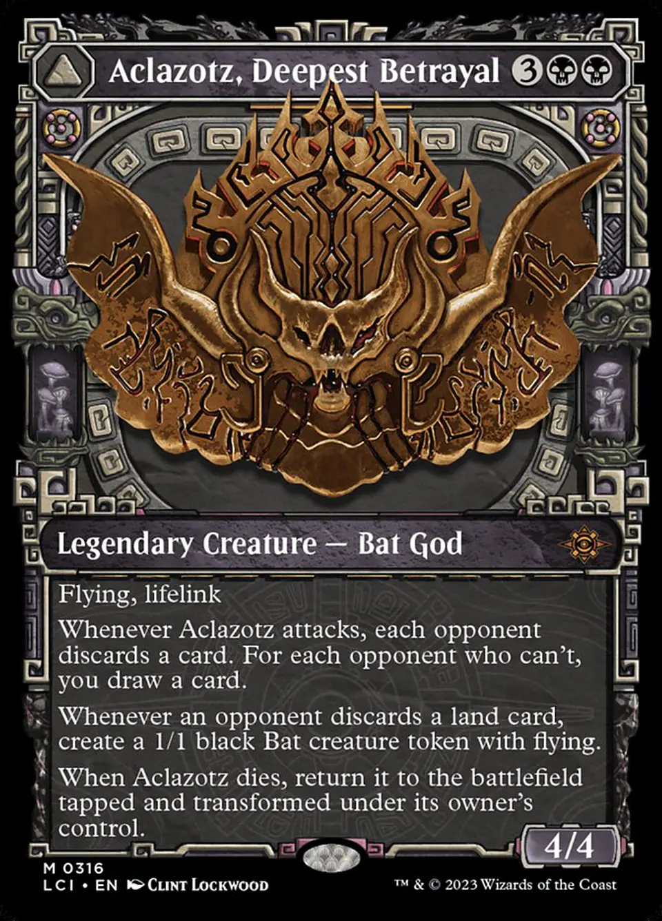 Aclazotz, Deepest Betrayal // Temple of the Dead (Showcase foil) | Inglés | NM | LCI 1