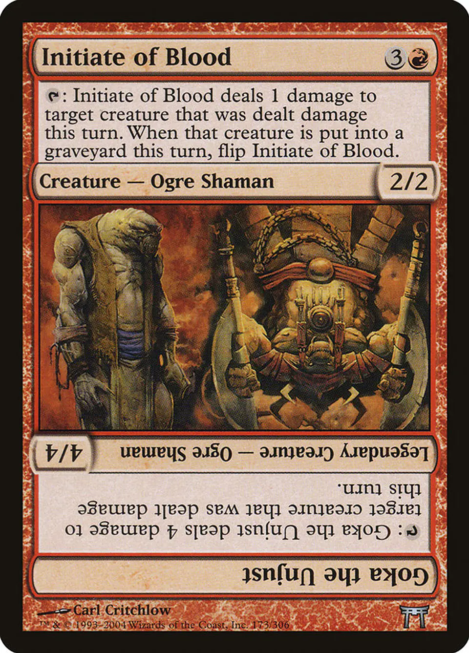 Initiate of Blood // Goka the Unjust | Español | NM | CHK 1