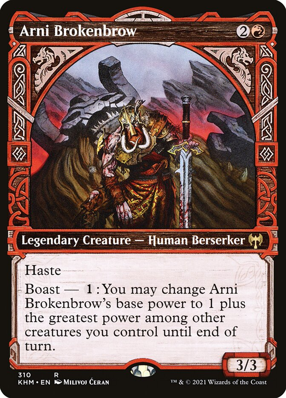 Arni Brokenbrow (Showcase foil) | Español | NM | KHM 1