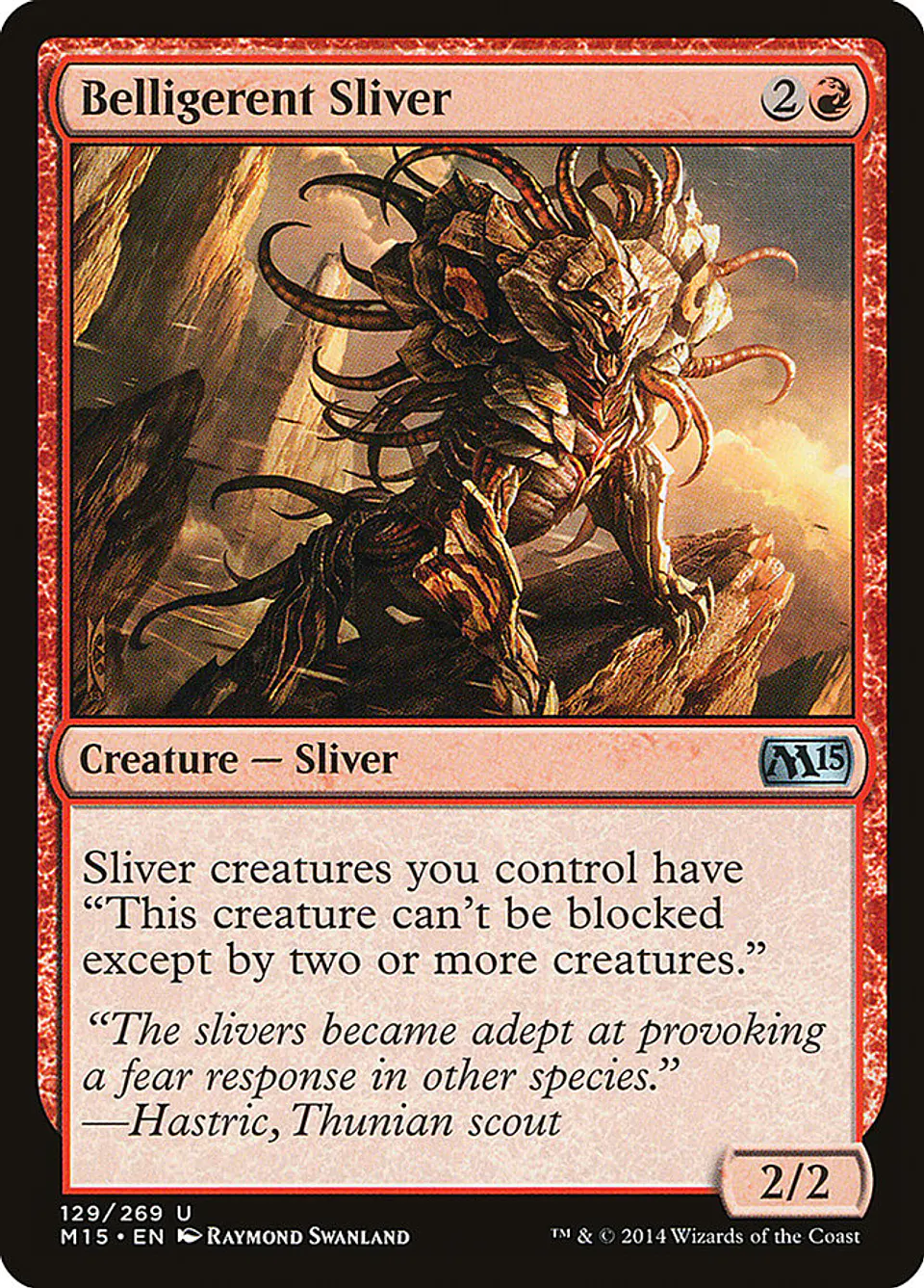 Belligerent Sliver | Español | NM | M15 1