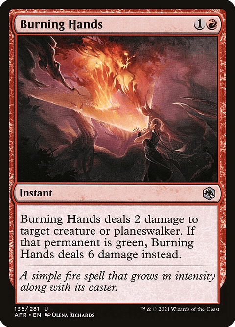 Burning Hands | Inglés | NM | AFR