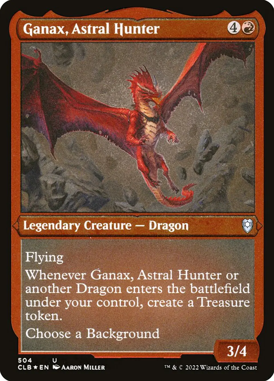 Ganax, Astral Hunter (Etched) | Español | NM | CLB 1