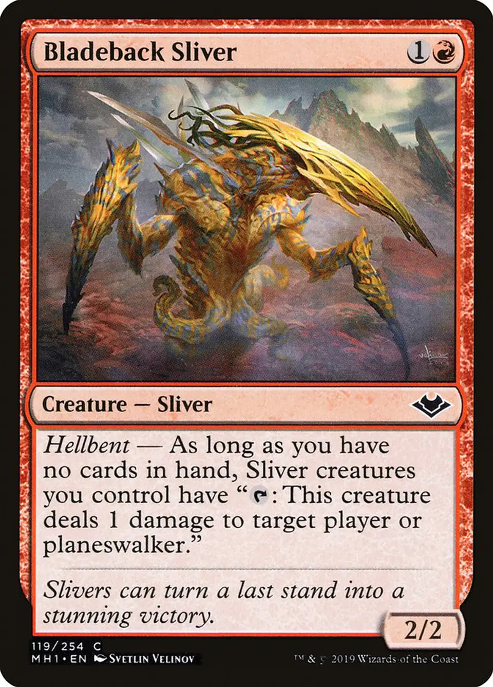 Bladeback Sliver | Español | NM | MH1 1