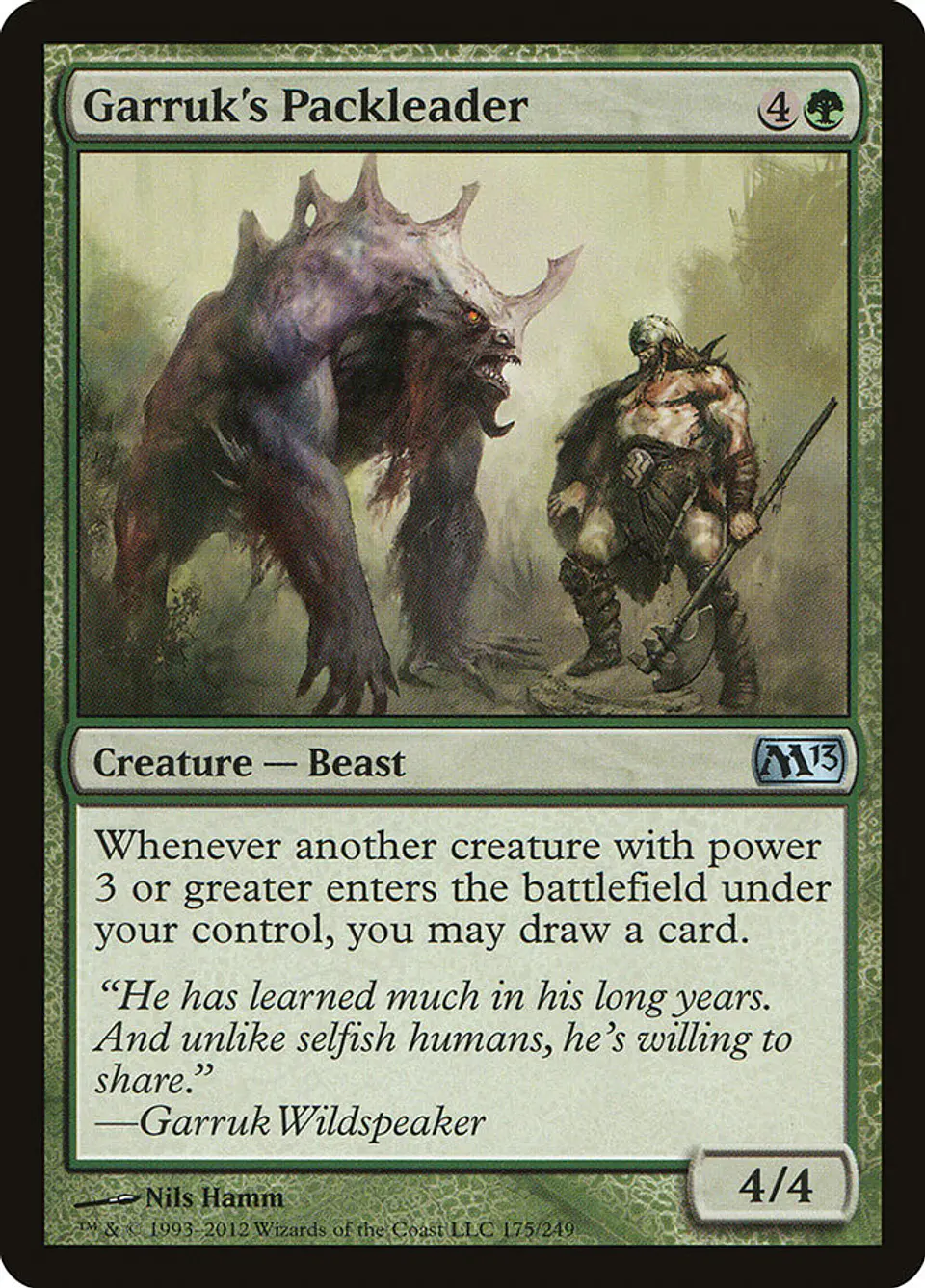 Garruk's Packleader | Español | NM | M13 1