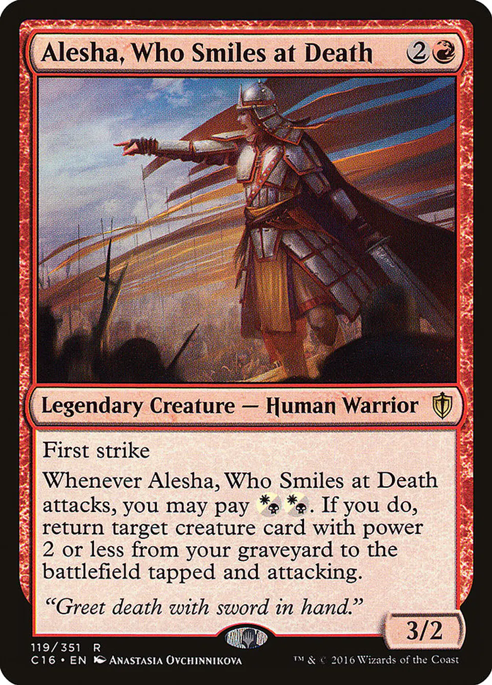 Alesha, Who Smiles at Death | Español | NM | C16 1