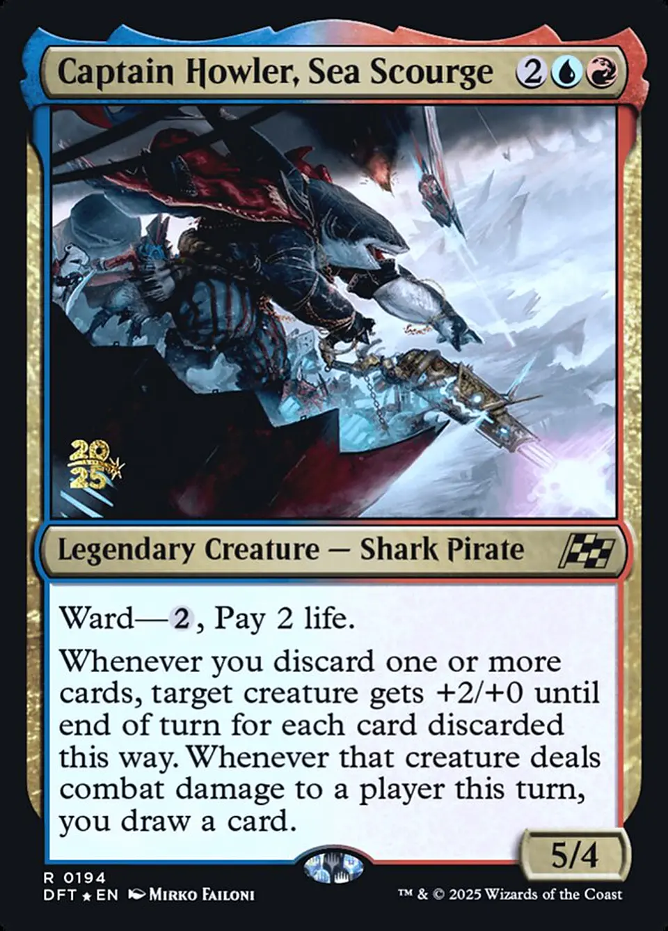 Captain Howler, Sea Scourge (Launch foil) | Español | NM | PDFT 1