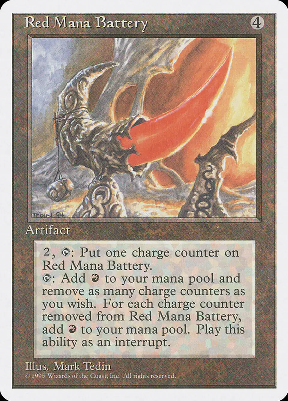 Red Mana Battery | Español | VG | 4ED 1