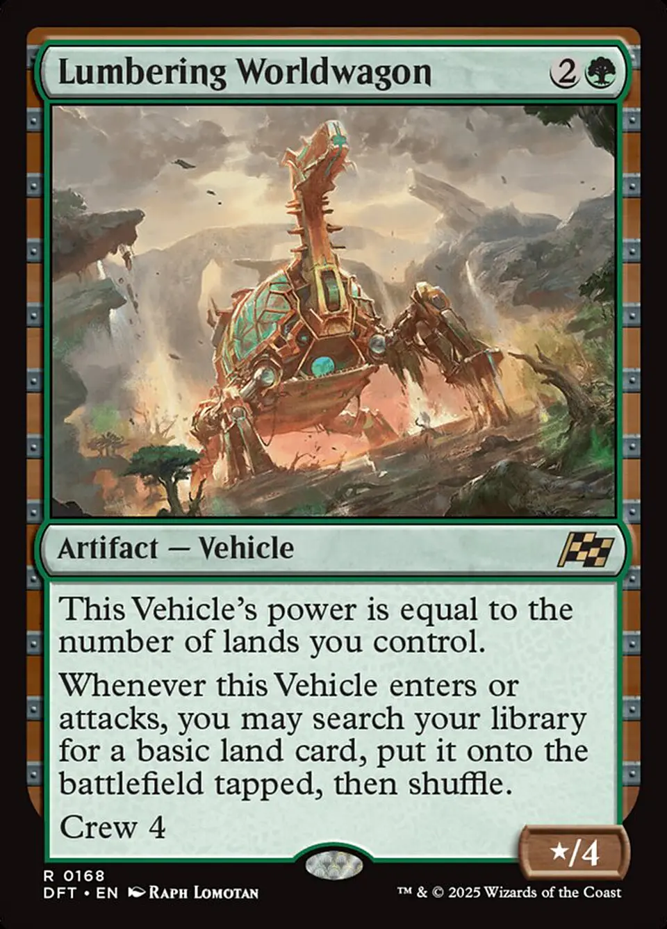 Lumbering Worldwagon (foil) | Español | NM | DFT 1