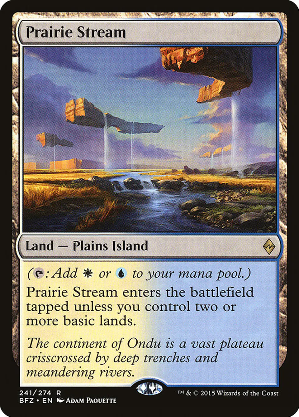 Prairie Stream | Español | EX | BFZ 1