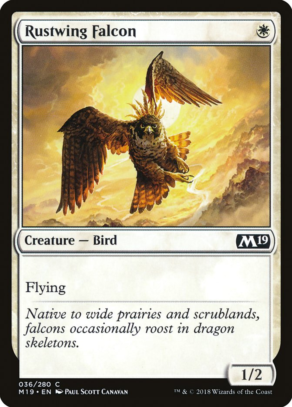 Rustwing Falcon | Español | NM | M19 1