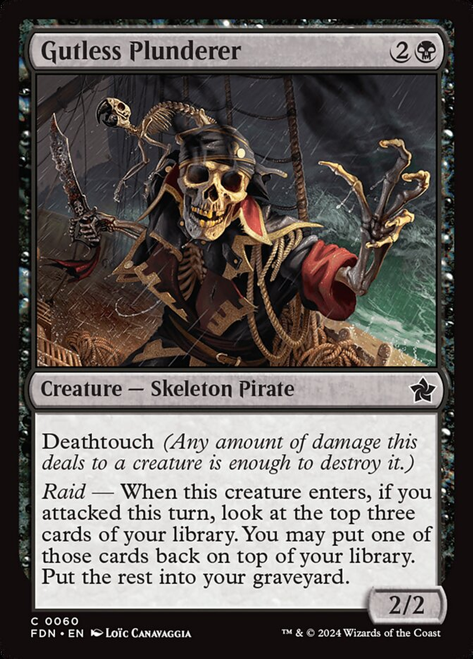 Gutless Plunderer (foil) | Inglés | NM | FDN 1