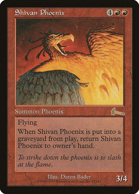Shivan Phoenix (Retro Frame) | Inglés | HP | ULG