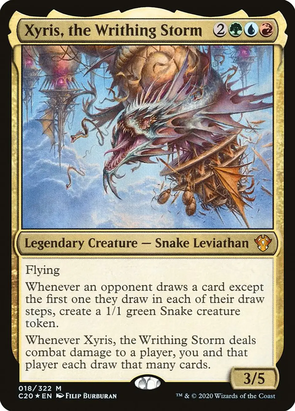 Xyris, the Writhing Storm (foil) | Español | NM | C20 1