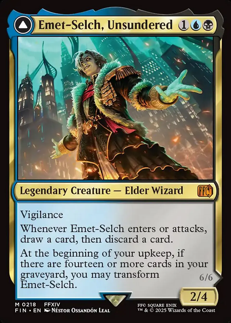 Emet-Selch, Unsundered // Hades, Sorcerer of Eld (foil) | Español | NM | FIN 1