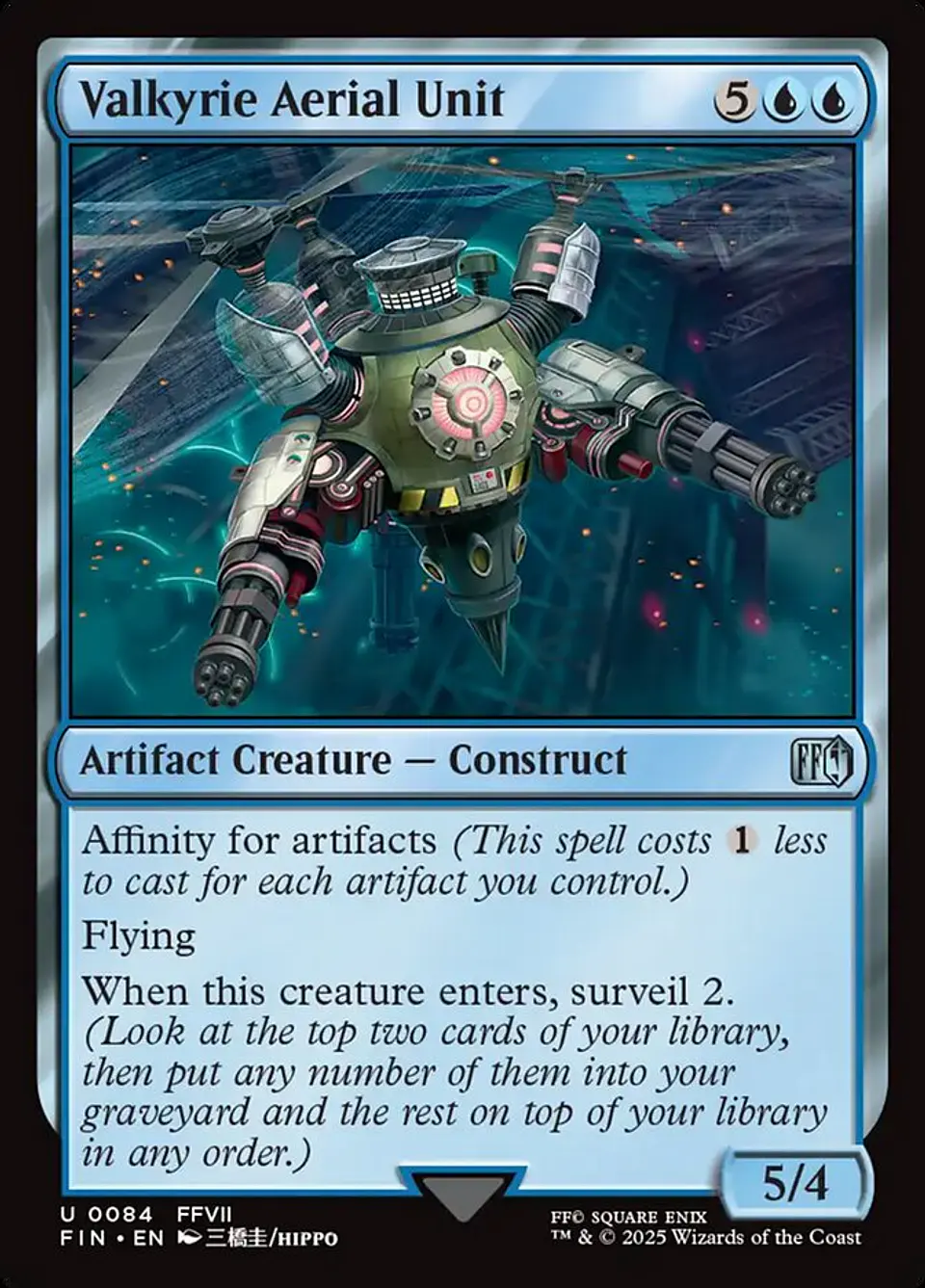 Valkyrie Aerial Unit (foil) | Español | NM | FIN 1