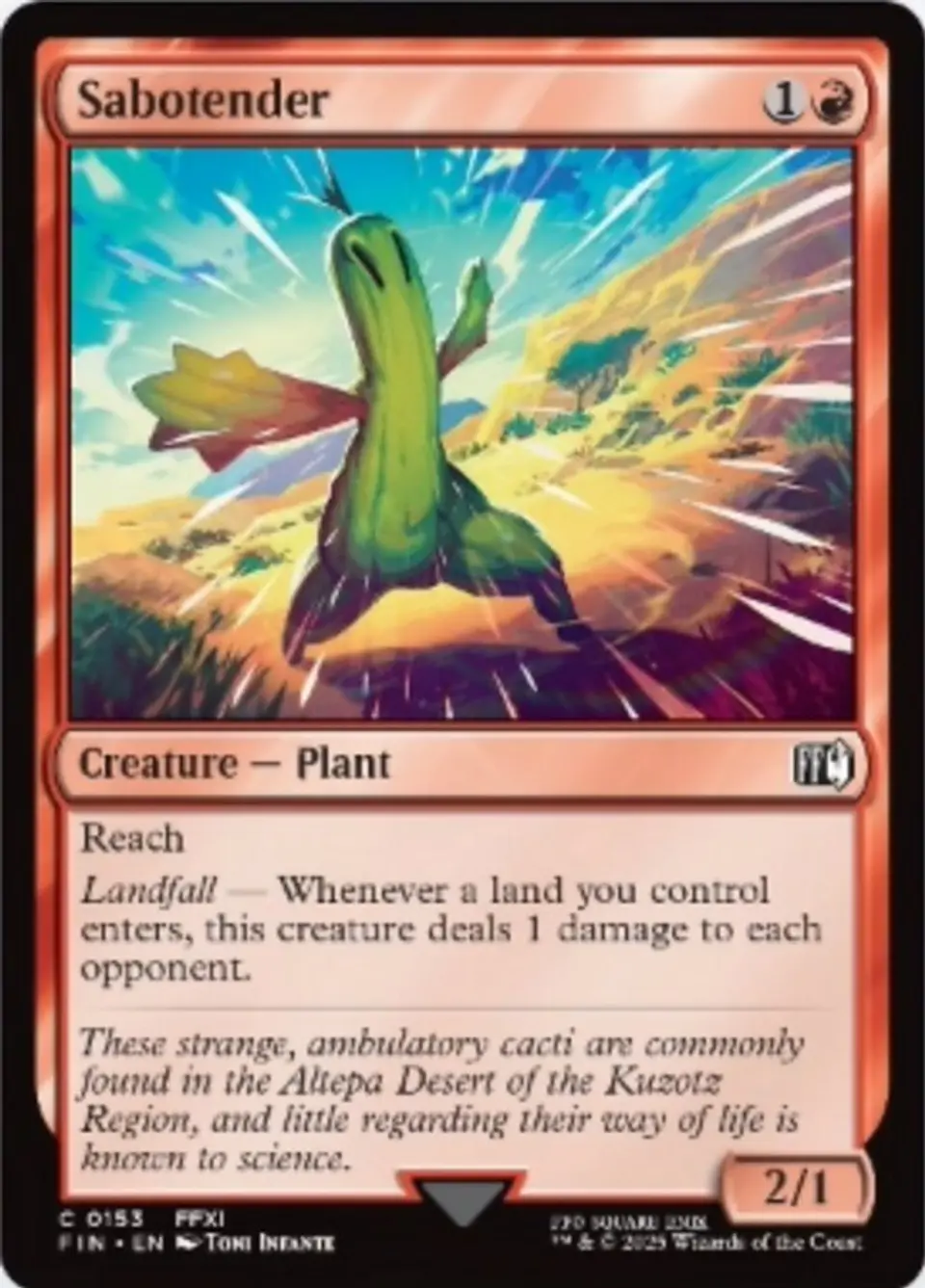 Sabotender | Español | NM | FIN 1