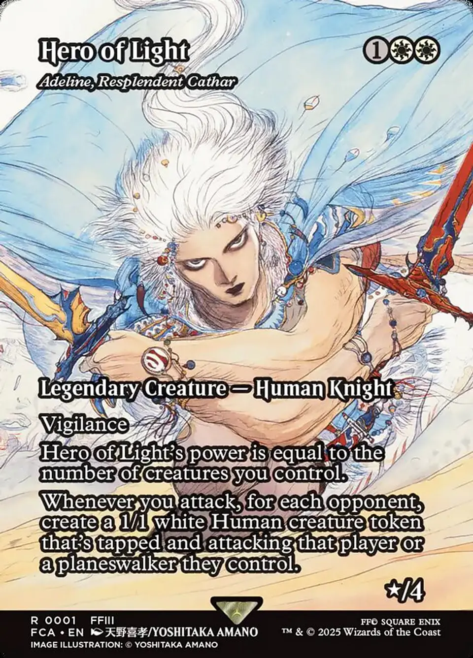 Adeline, Resplendent Cathar (Borderless) | Español | NM | FCA 1