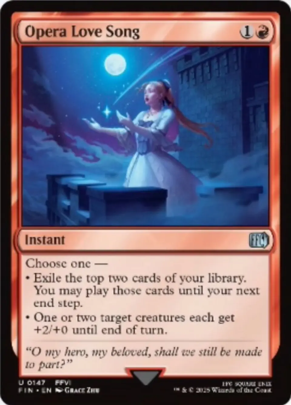 Opera Love Song (foil) | Español | NM | FIN 1