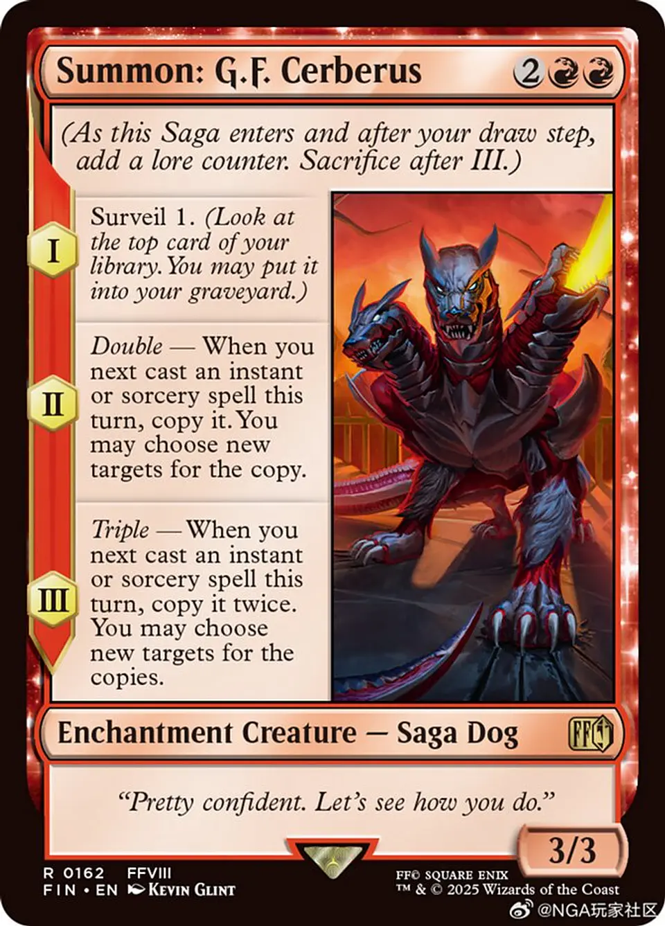 Summon: G.F. Cerberus | Español | NM | FIN 1