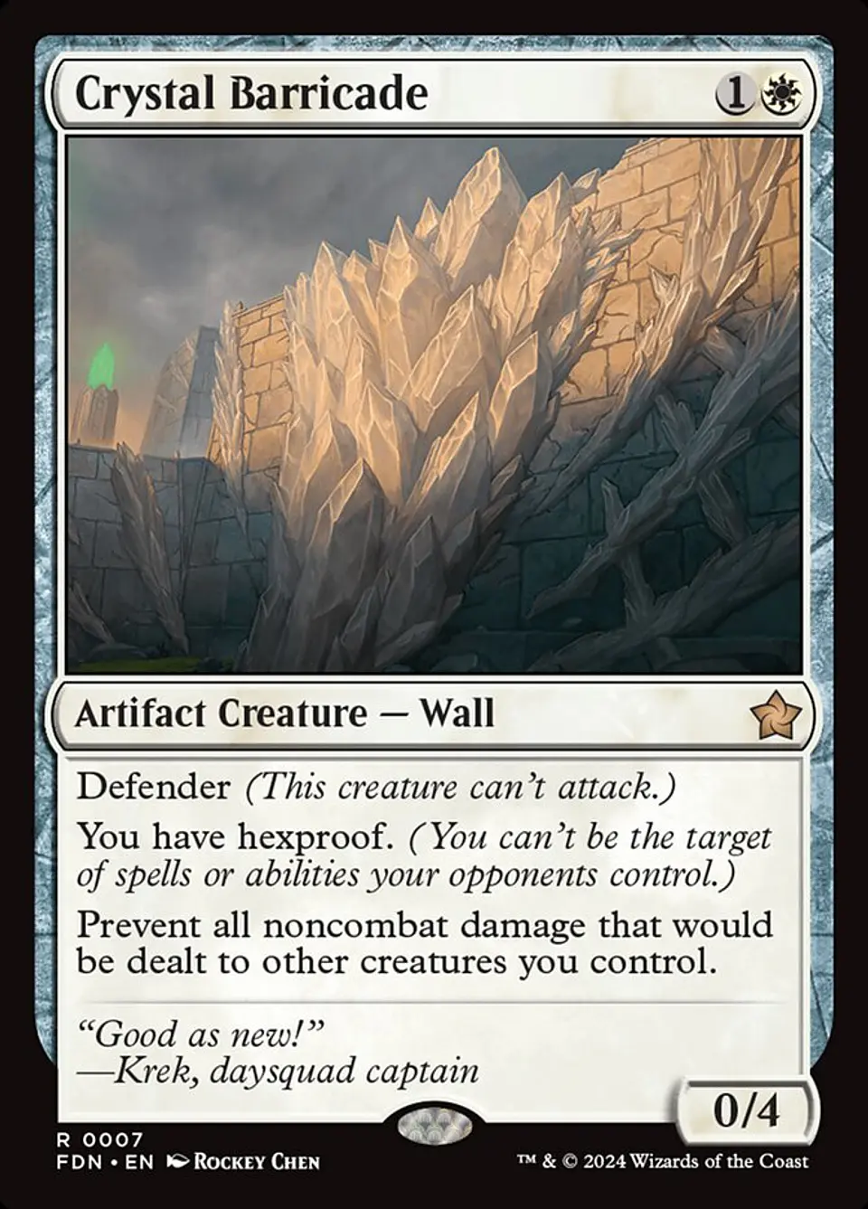 Crystal Barricade | Español | NM | FDN 1