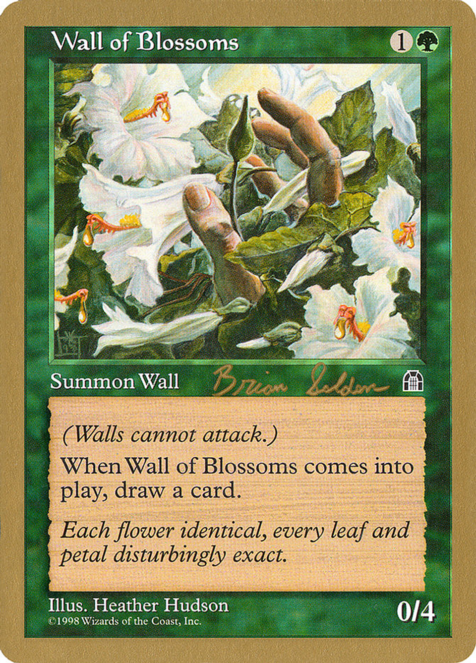 Wall of Blossoms (Retro Frame) | Inglés | NM | WC98 1