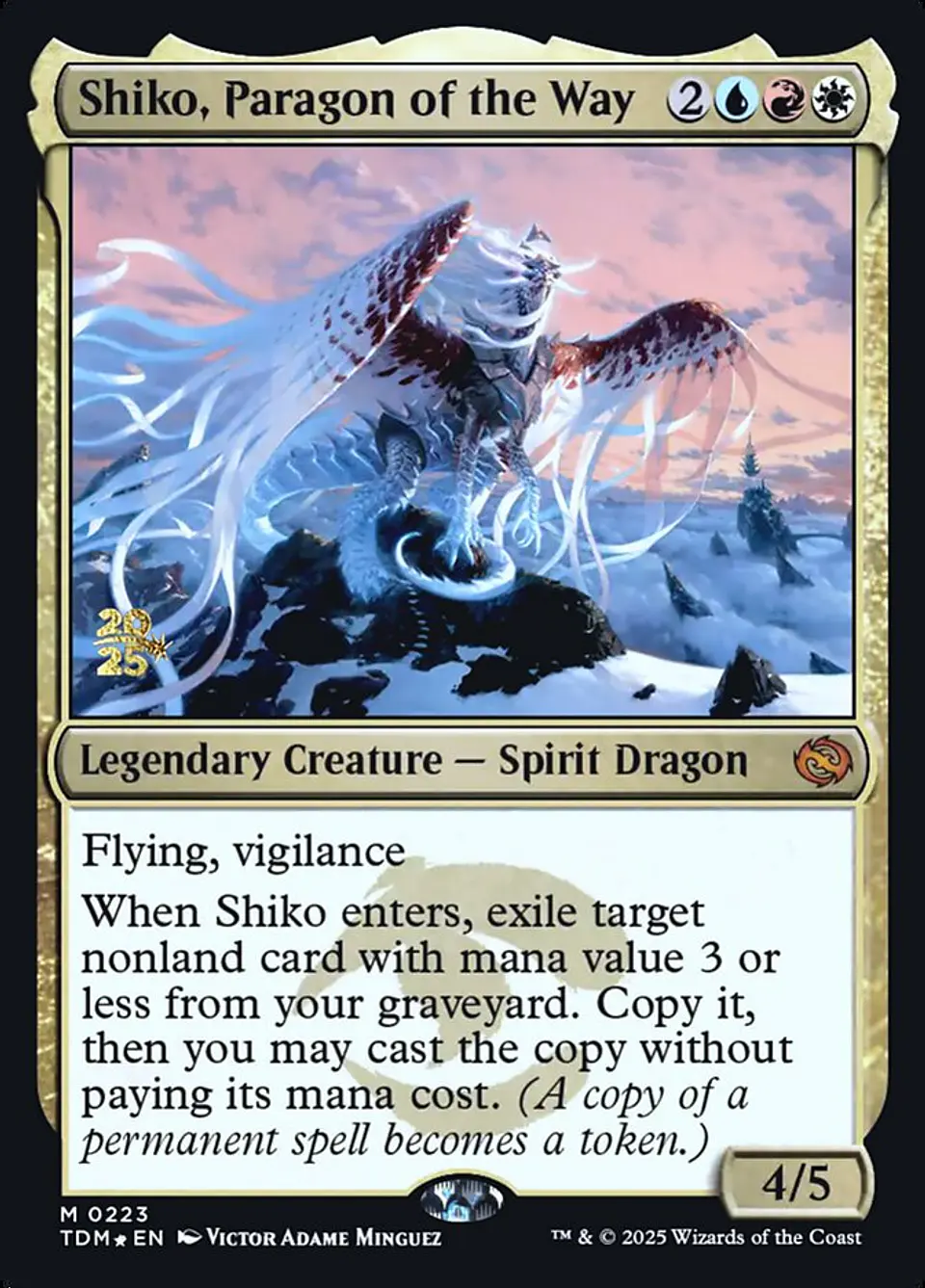 Shiko, Paragon of the Way (Launch foil) | Inglés | NM | PTDM 1