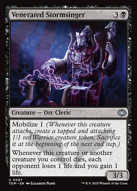 Venerated Stormsinger | Inglés | NM | TDM